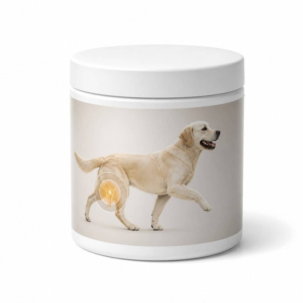 Complément alimentaire articulations pour chien présenté seul