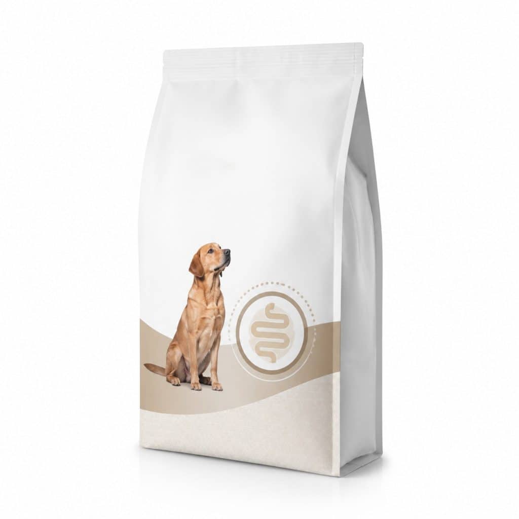 Croquettes chien formule gastro-intestinale présenté seul