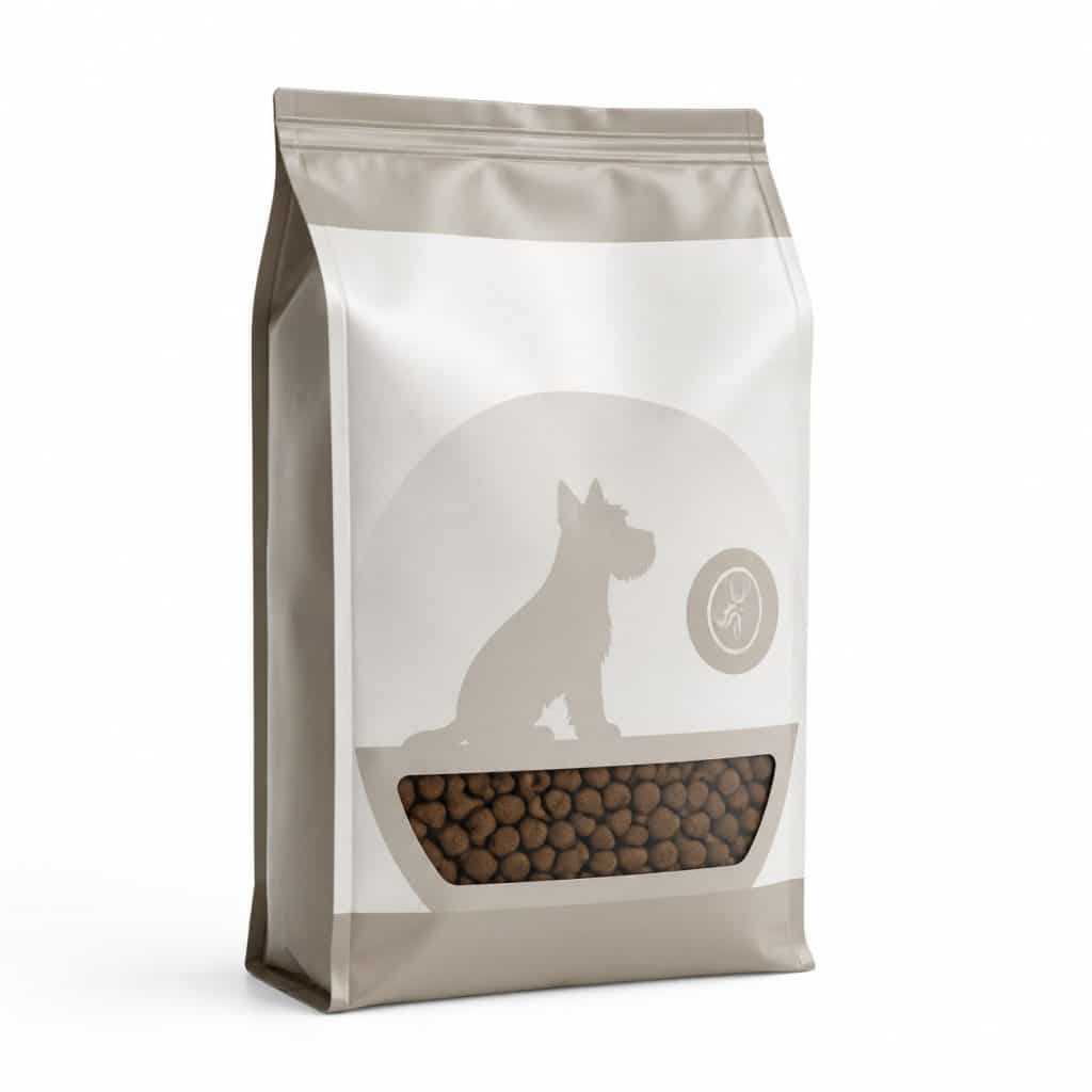 Croquettes chien formule rénale petit format présenté seul