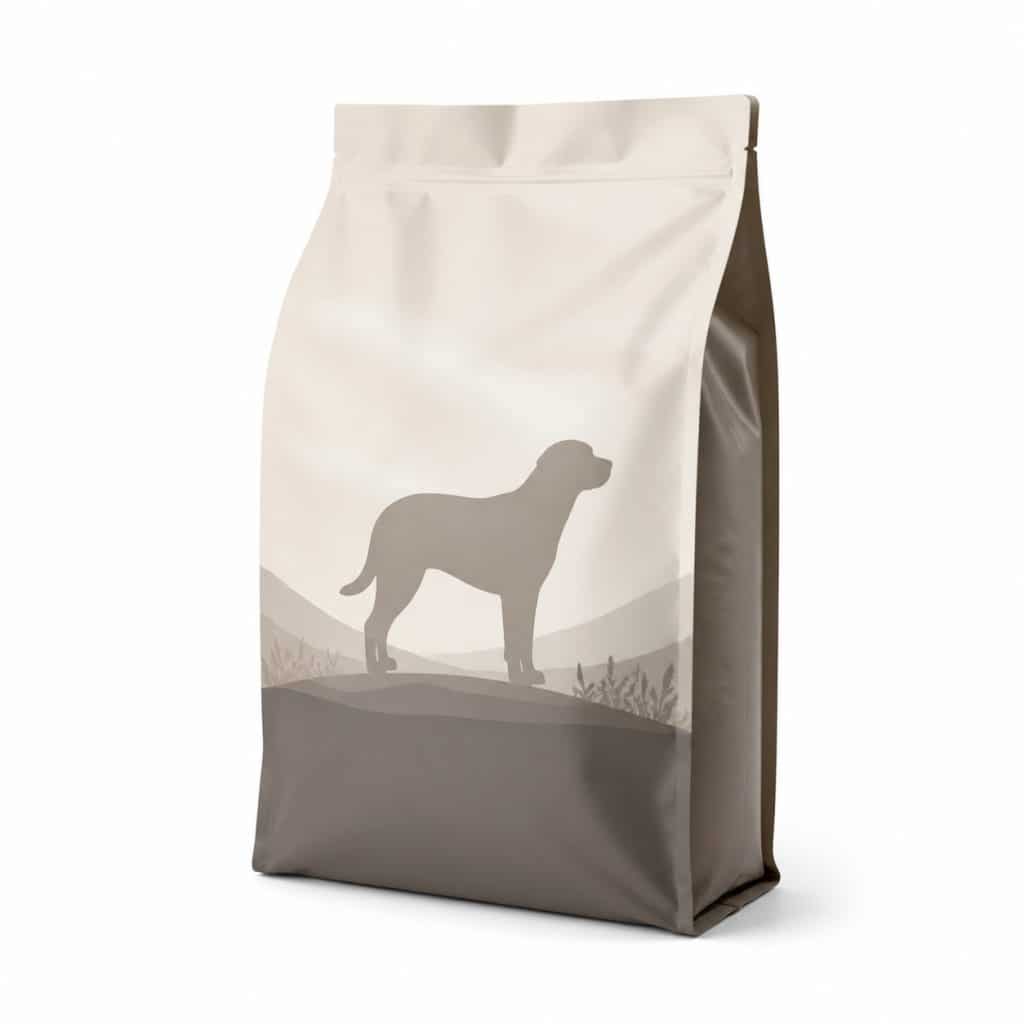 Croquettes chien grande race stérilisé présenté seul