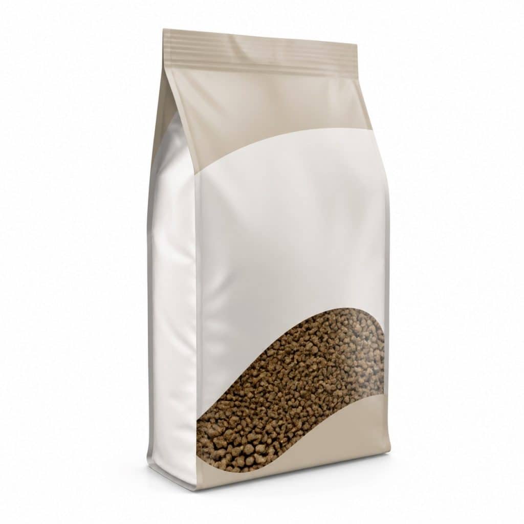 Croquettes chien light riches en fibres présenté seul