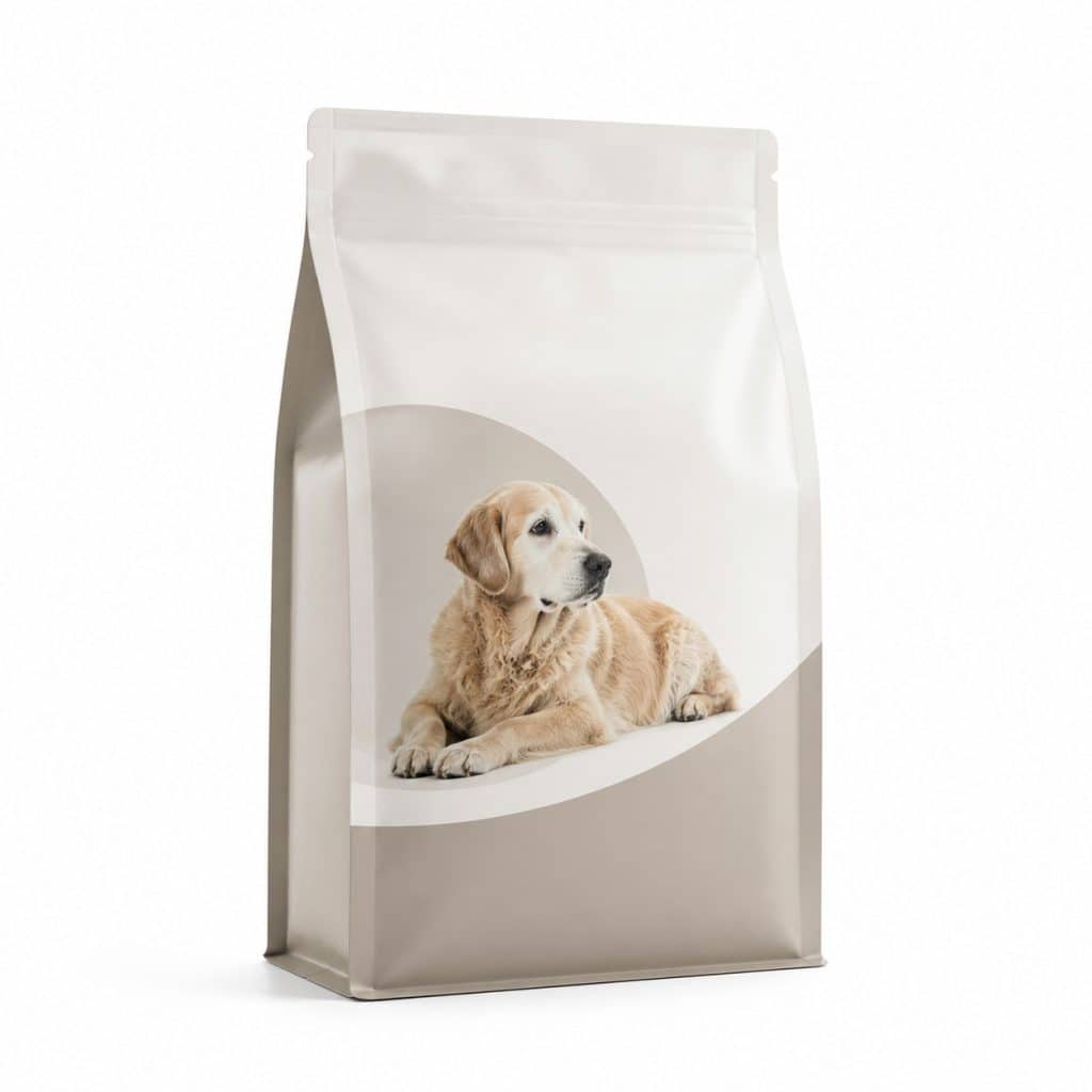Croquettes chien light spécial chien senior présenté seul
