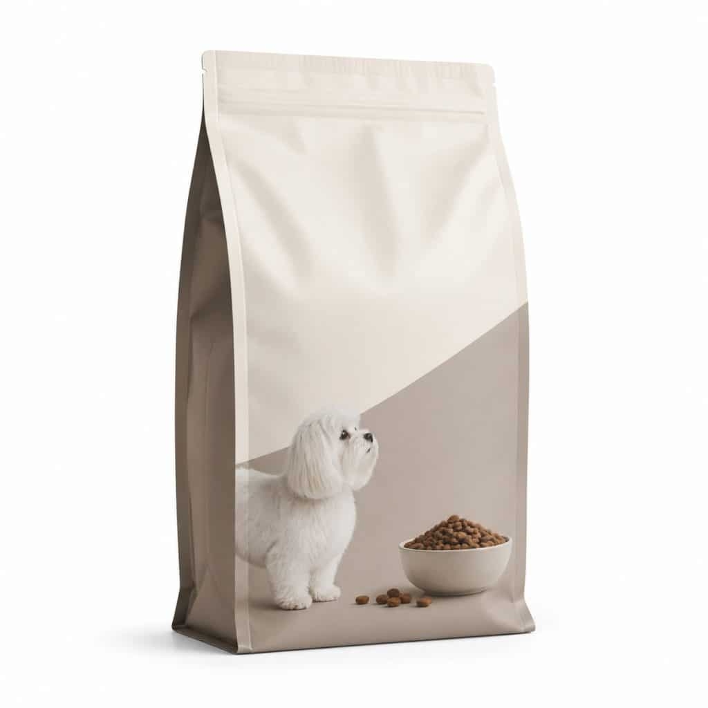 Croquettes chien petite race stérilisé présenté seul