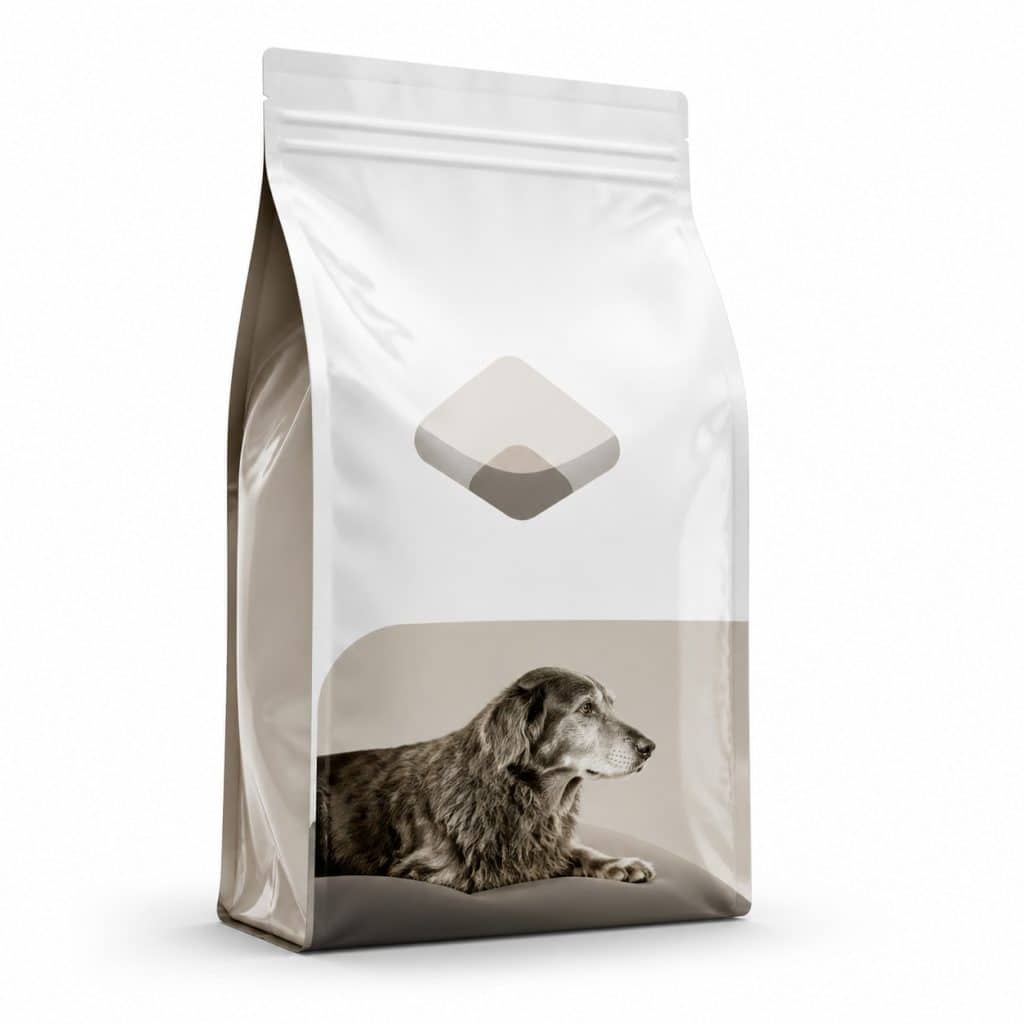 Croquettes chien senior formule digestive vétérinaire présenté seul