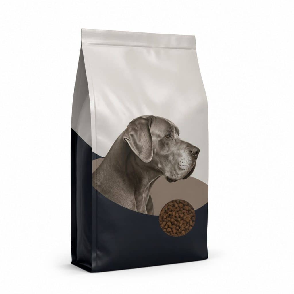 Croquettes chien senior grand chien présenté seul