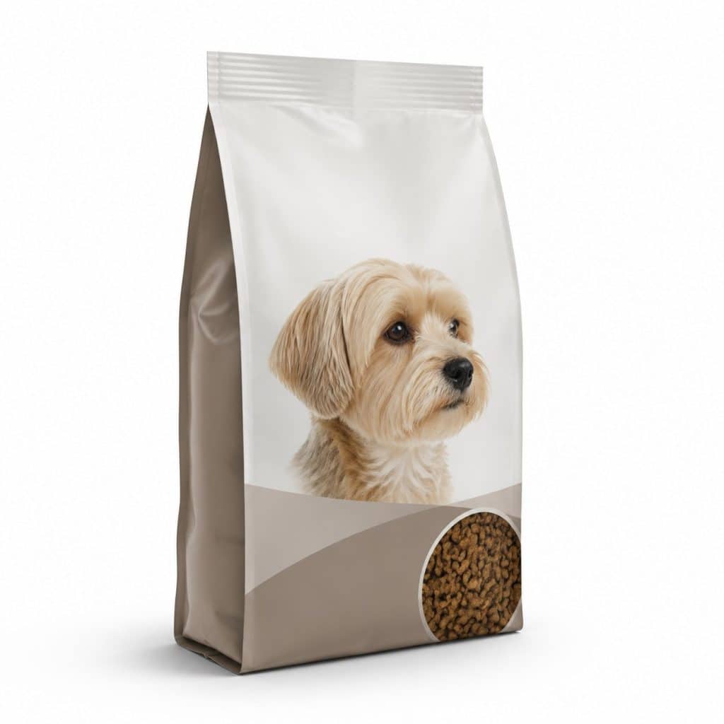 Croquettes chien senior petit chien présenté seul