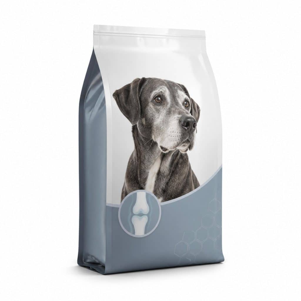 Croquettes chien senior soutien articulaire présenté seul