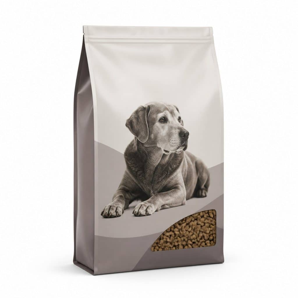 Croquettes chien stérilisé senior présenté seul