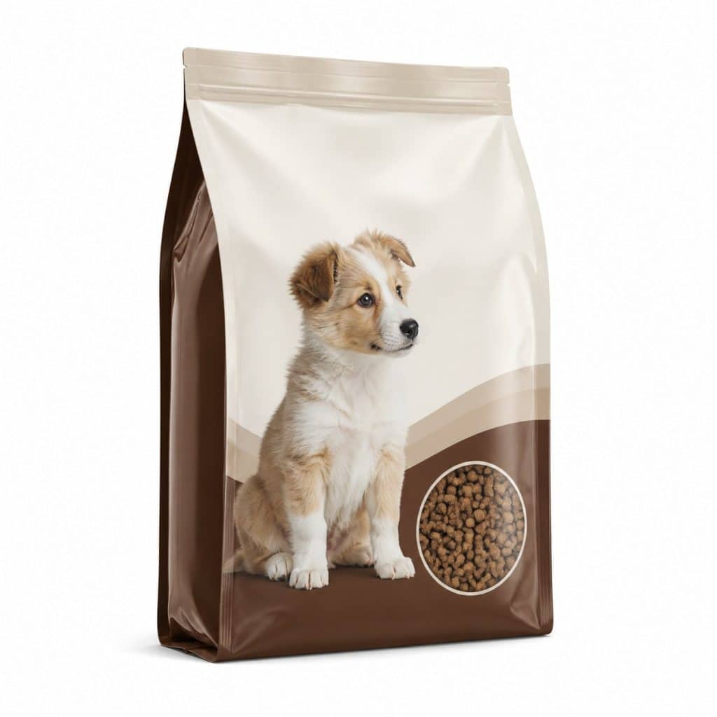 Croquettes chiot taille moyenne présenté seul